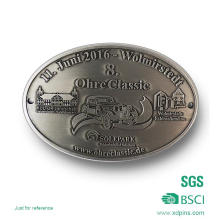 Customized Zinc Alloy Antique Silver Metal Belt Buckle for Gift (xd-08253)